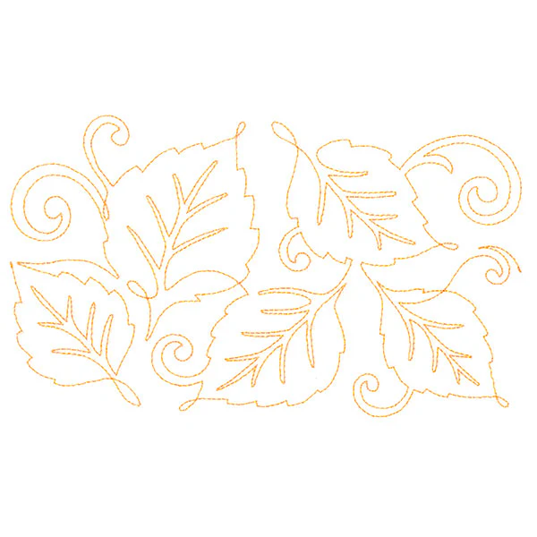 Spiraling Birch Leaves (Edge-to-Edge Quilting) - Image 4