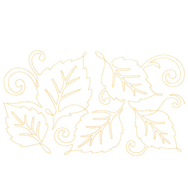 Spiraling Birch Leaves (Edge-to-Edge Quilting) - Image 5