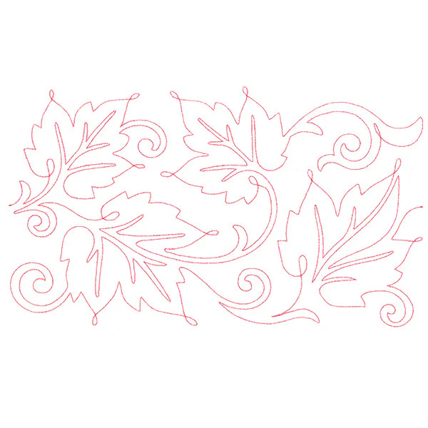 Spiraling Maple Leaves (Edge-to-Edge Quilting) - Image 5