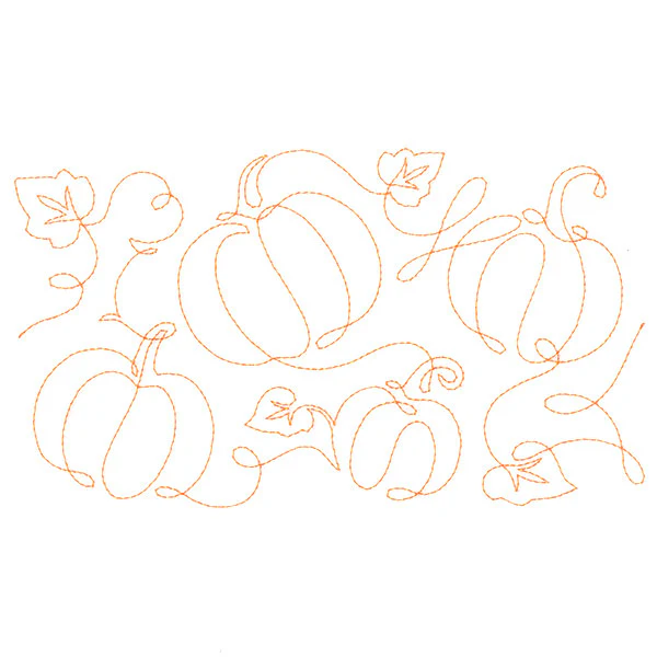 Spiraling Pumpkins (Edge-to-Edge Quilting) - Image 3