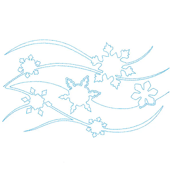 Spiraling Winter Snow (Edge-to-Edge Quilting) - Image 3