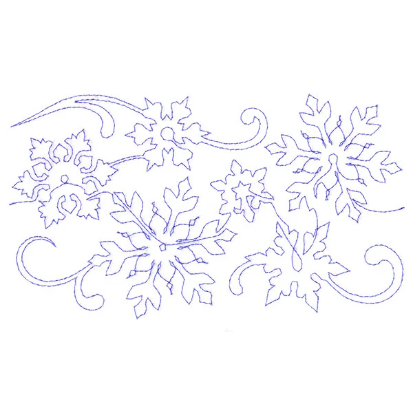 Spiraling Winter Snowflakes (Edge-to-Edge Quilting) - Image 4
