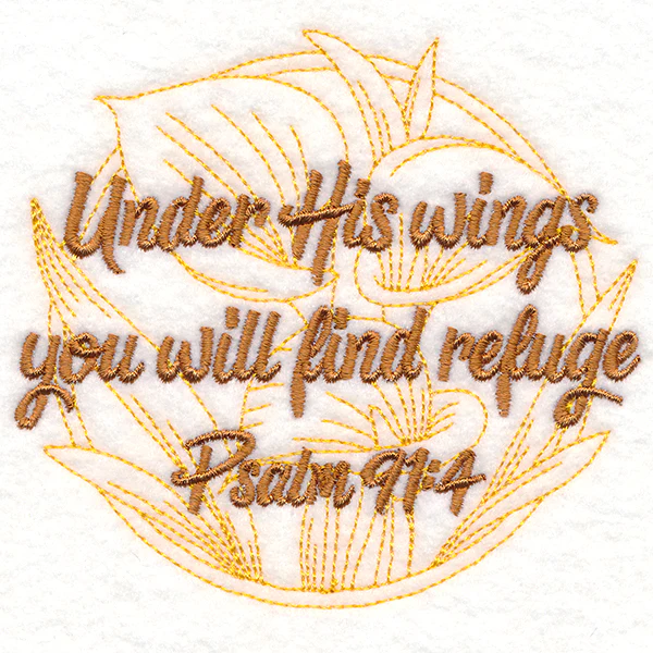 Spirited Sayings - Under His Wings With Calla Lilies - Image 5