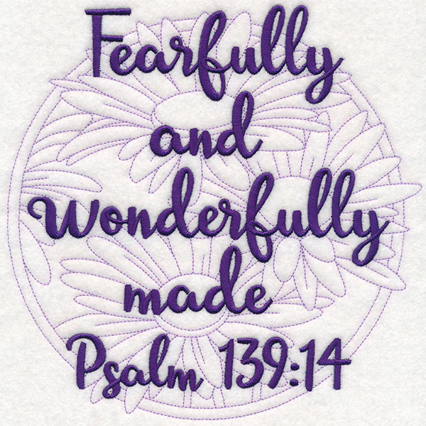 Spirited Sayings - Wonderfully Made With Daisies - Image 6