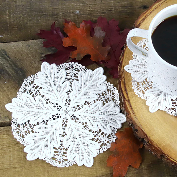 Splendid Oak Leaf Doily (Battenburg Lace) - Image 11