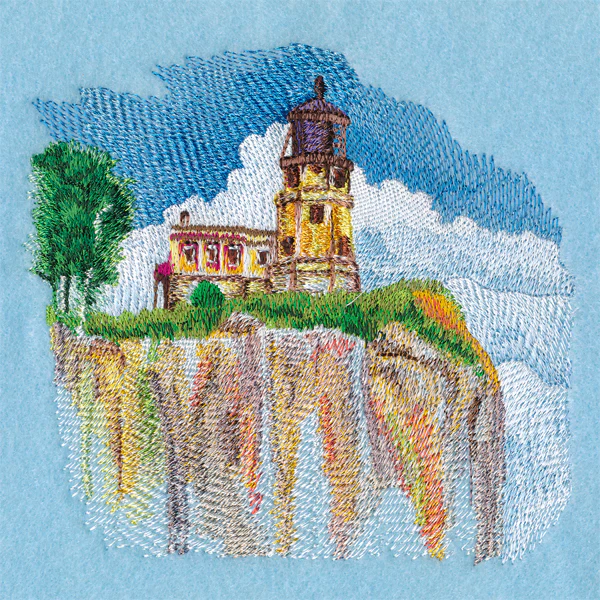 Split Rock Lighthouse in Watercolor (Minnesota) - Image 5