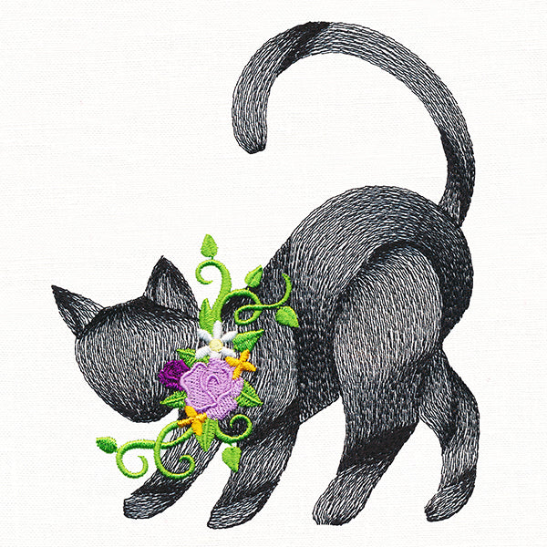 Spooky Chic Halloween Cat - Image 3