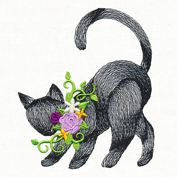 Spooky Chic Halloween Cat - Image 4
