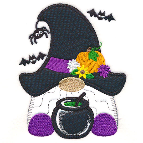 Spooky Halloween Gnome (Heirloom Applique) - Image 3
