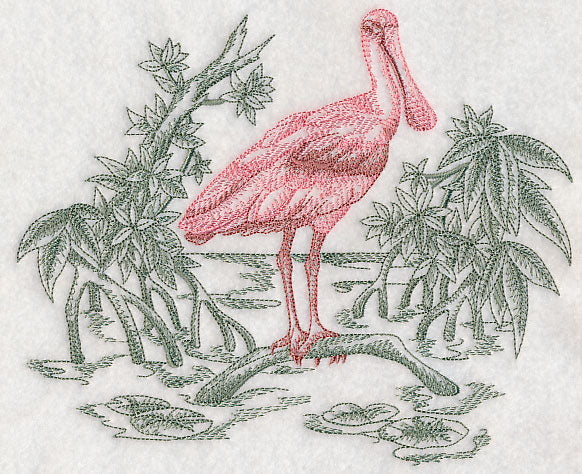 Spoonbill Scene (Toile) - Image 2