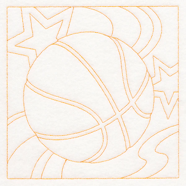Sports Quilting - Basketball (Double Run) - Image 2