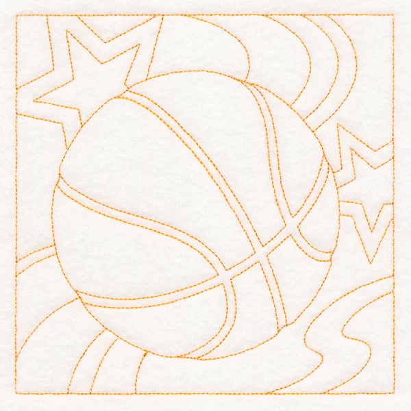 Sports Quilting - Basketball (Double Run) - Image 3
