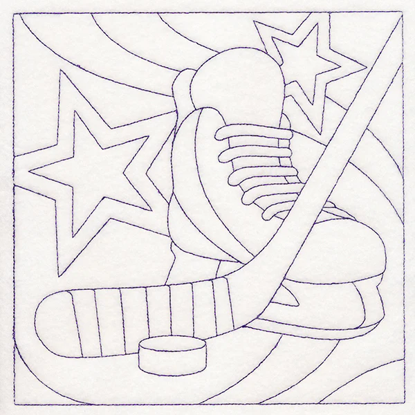 Sports Quilting - Hockey (Double Run)