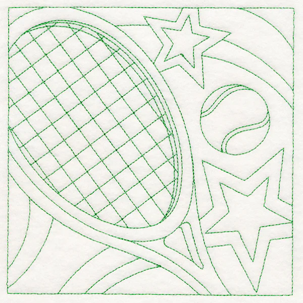 Sports Quilting - Tennis (Double Run) - Image 3
