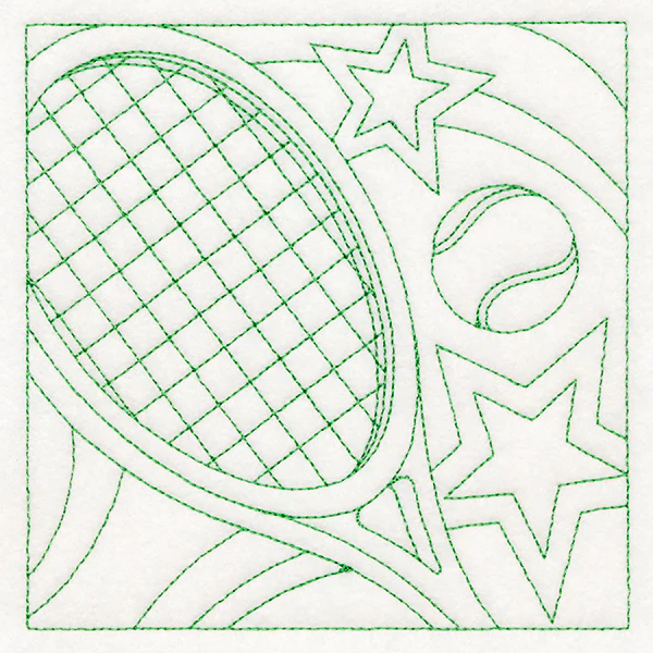 Sports Quilting - Tennis (Double Run) - Image 4