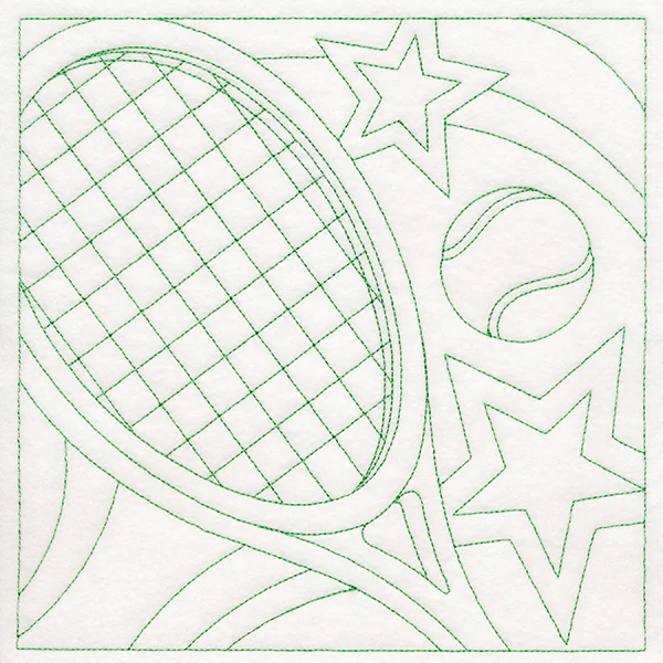 Sports Quilting - Tennis (Double Run) - Image 6