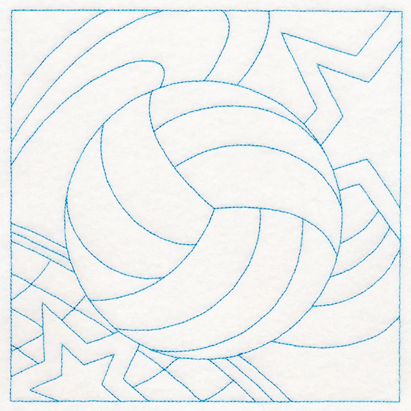 Sports Quilting - Volleyball (Double Run) - Image 2
