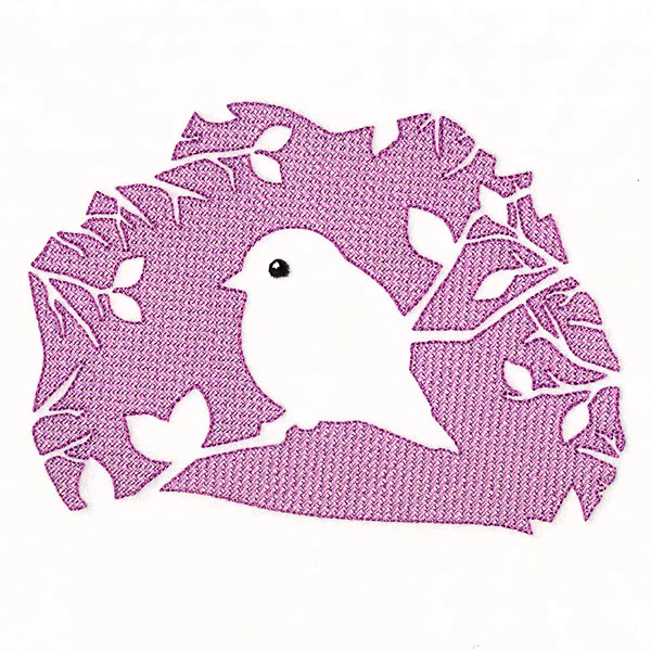 Spring Bird Silhouette (Embossed) - Image 5