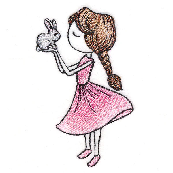 Spring Breeze Beauty with Bunny - Image 3