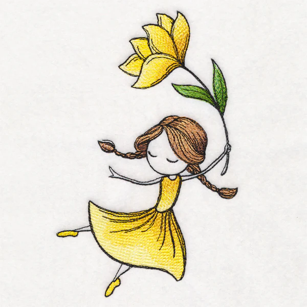Spring Breeze Beauty with Flower - Image 2