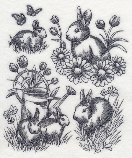 Spring Bunny Sketch - Image 2