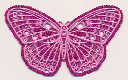 Spring Butterfly (Battenburg Lace with Rayon) - Image 2