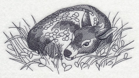 Spring Deer Resting - Image 3