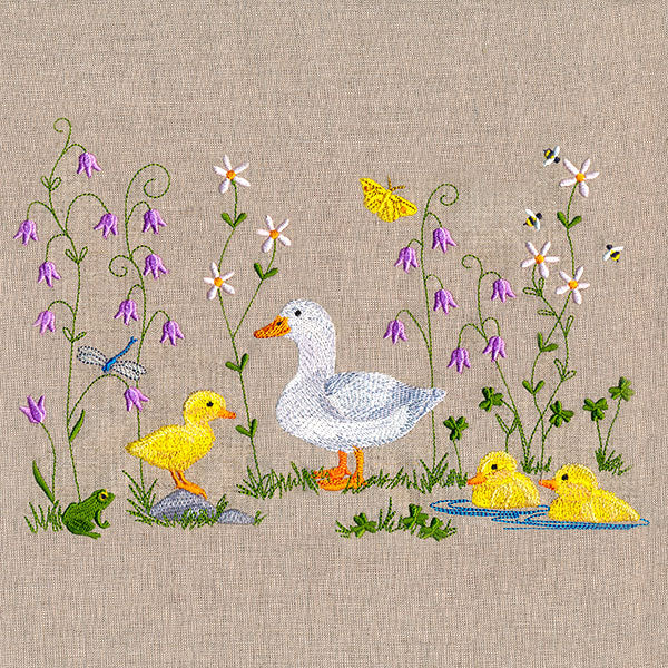 Spring Duckies Border - Image 5