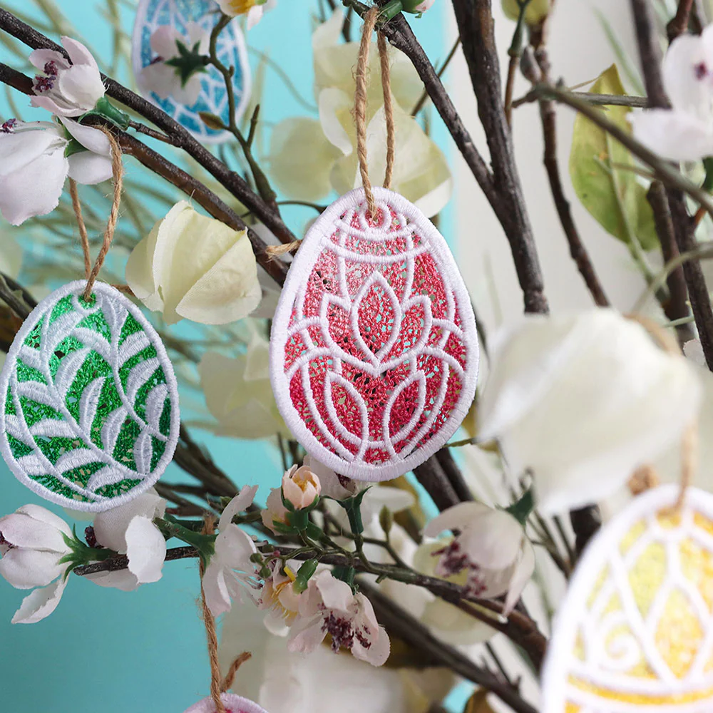 Spring Easter Egg Ornaments (Lace) Design Pack - Image 3