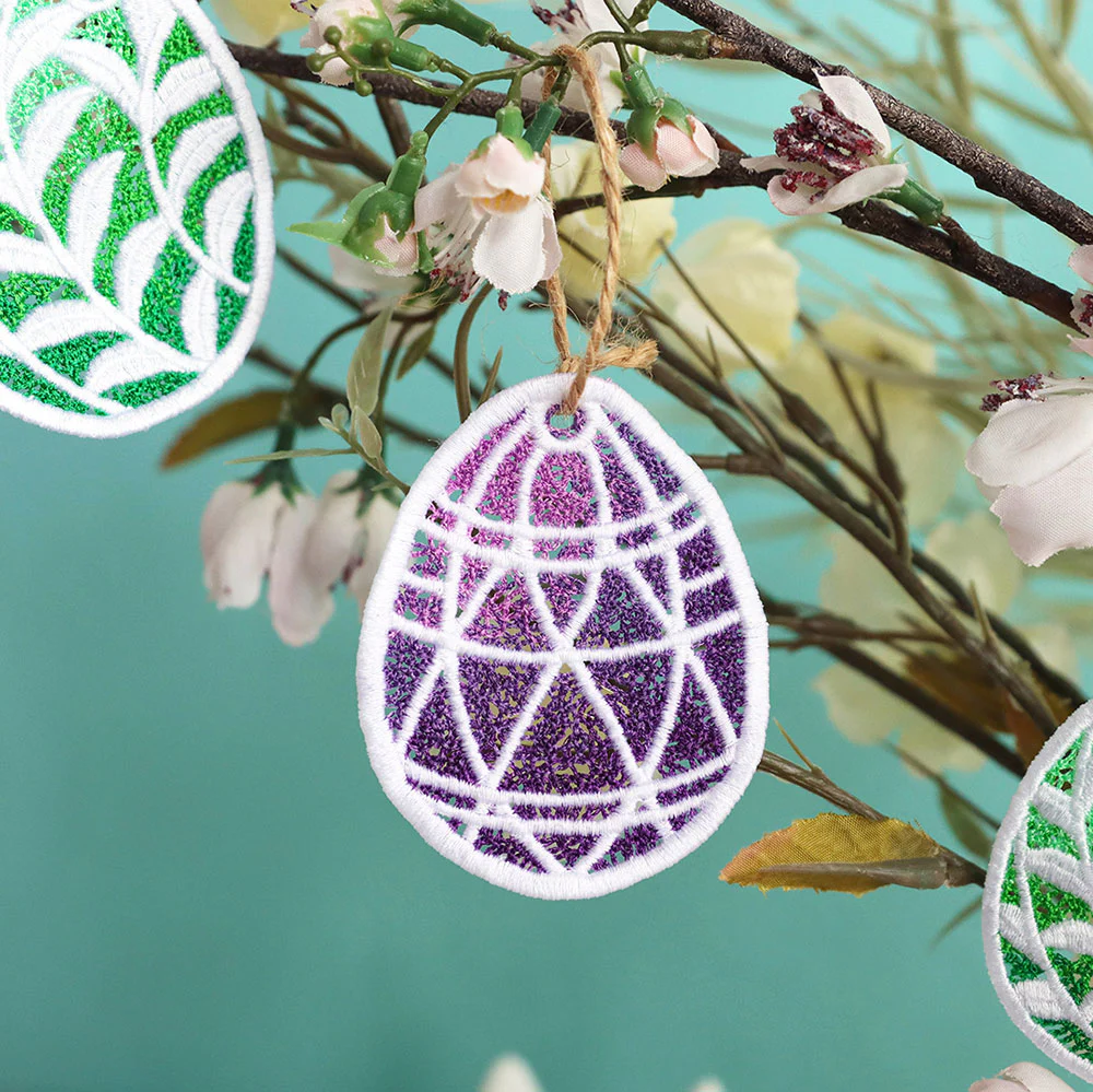 Spring Easter Egg Ornaments (Lace) Design Pack - Image 5