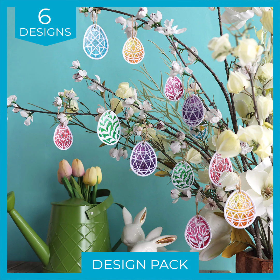 Spring Easter Egg Ornaments (Lace) Design Pack - Image 9