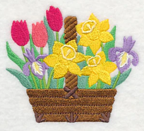 Spring Fling Flower Basket - Image 2
