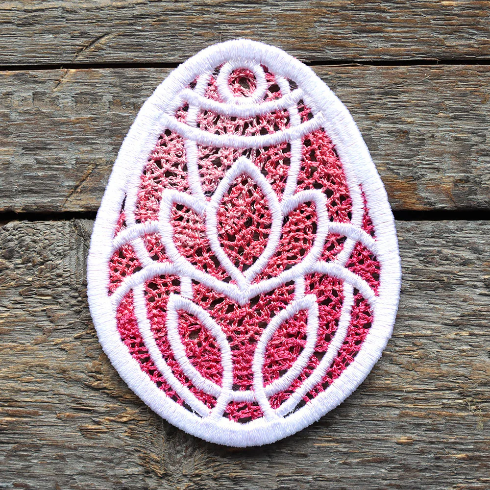 Spring Floral Easter Egg Ornament (Lace) - Image 5
