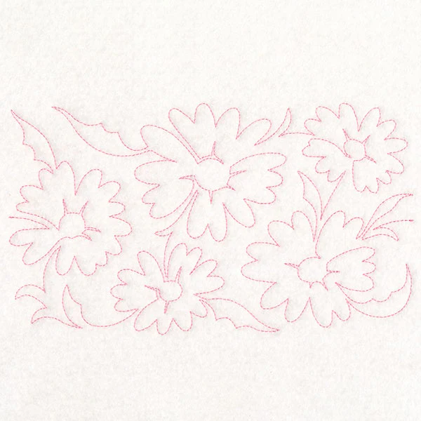 Spring Flowers - Daisies (Edge-to-Edge Quilting) - Image 2