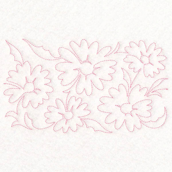 Spring Flowers - Daisies (Edge-to-Edge Quilting) - Image 3