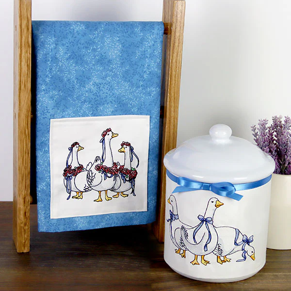 Spring Flowers Goose Trio - Image 10
