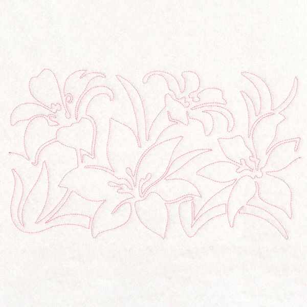 Spring Flowers - Lilies (Edge-to-Edge Quilting) - Image 5
