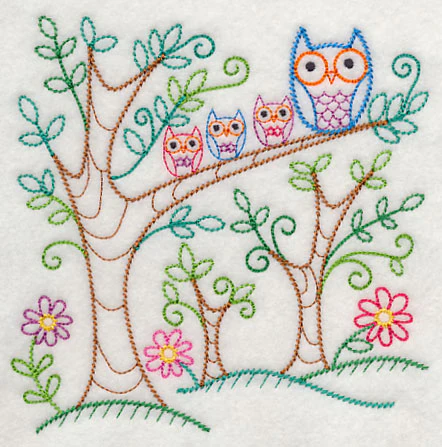 Spring Forest Owls (Vintage) - Image 3