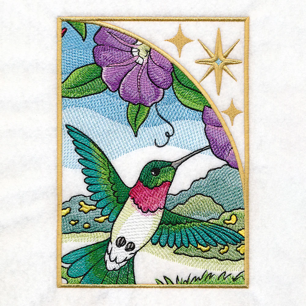 Spring Hummingbirds Panel Scene - Image 17