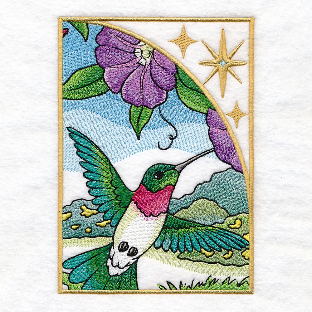 Spring Hummingbirds Panel Scene - Image 21
