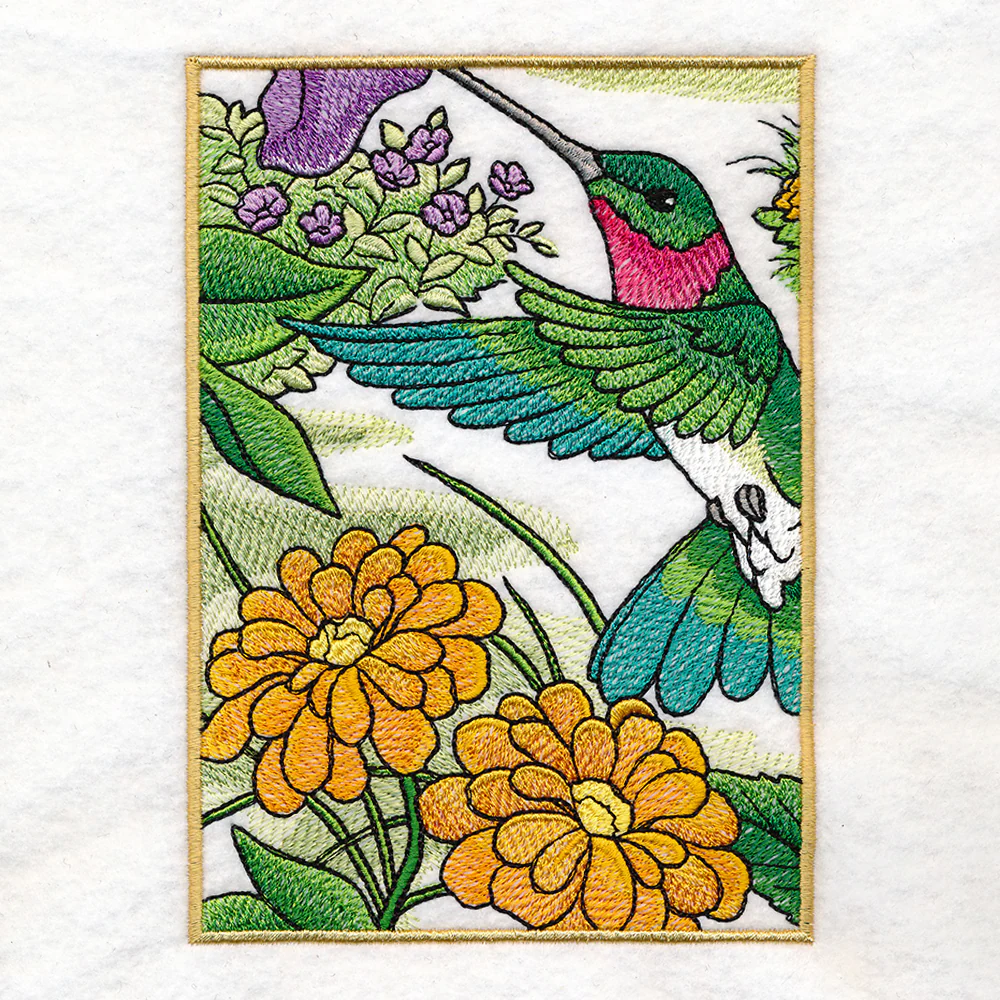 Spring Hummingbirds Panel Scene - Image 22