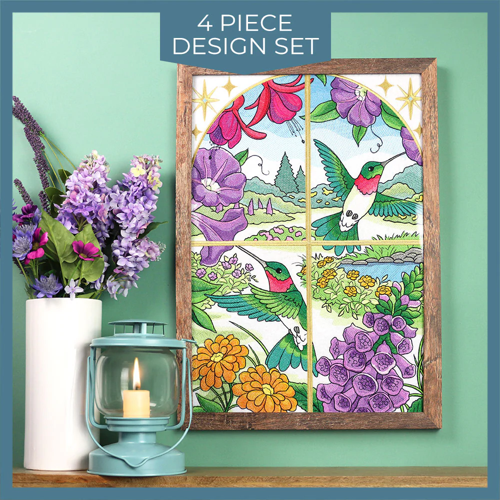 Spring Hummingbirds Panel Scene - Image 24