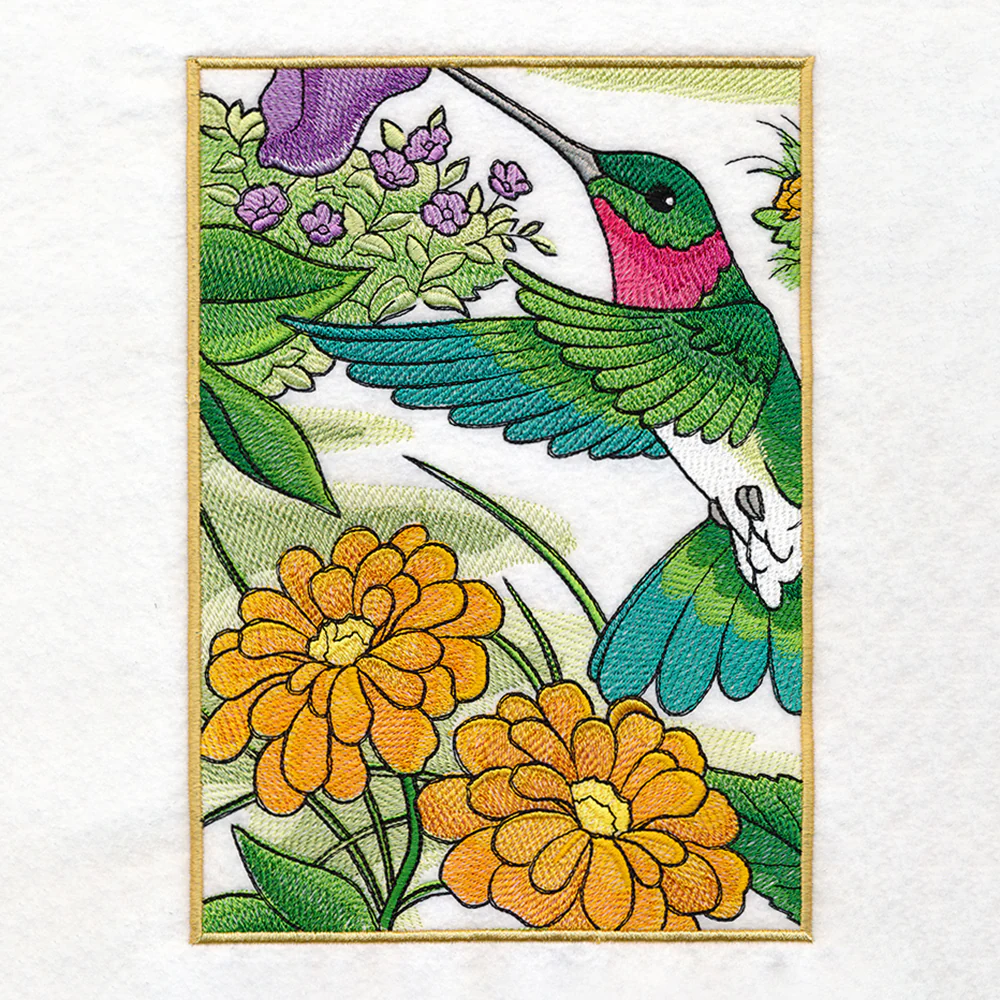 Spring Hummingbirds Panel Scene - Image 5