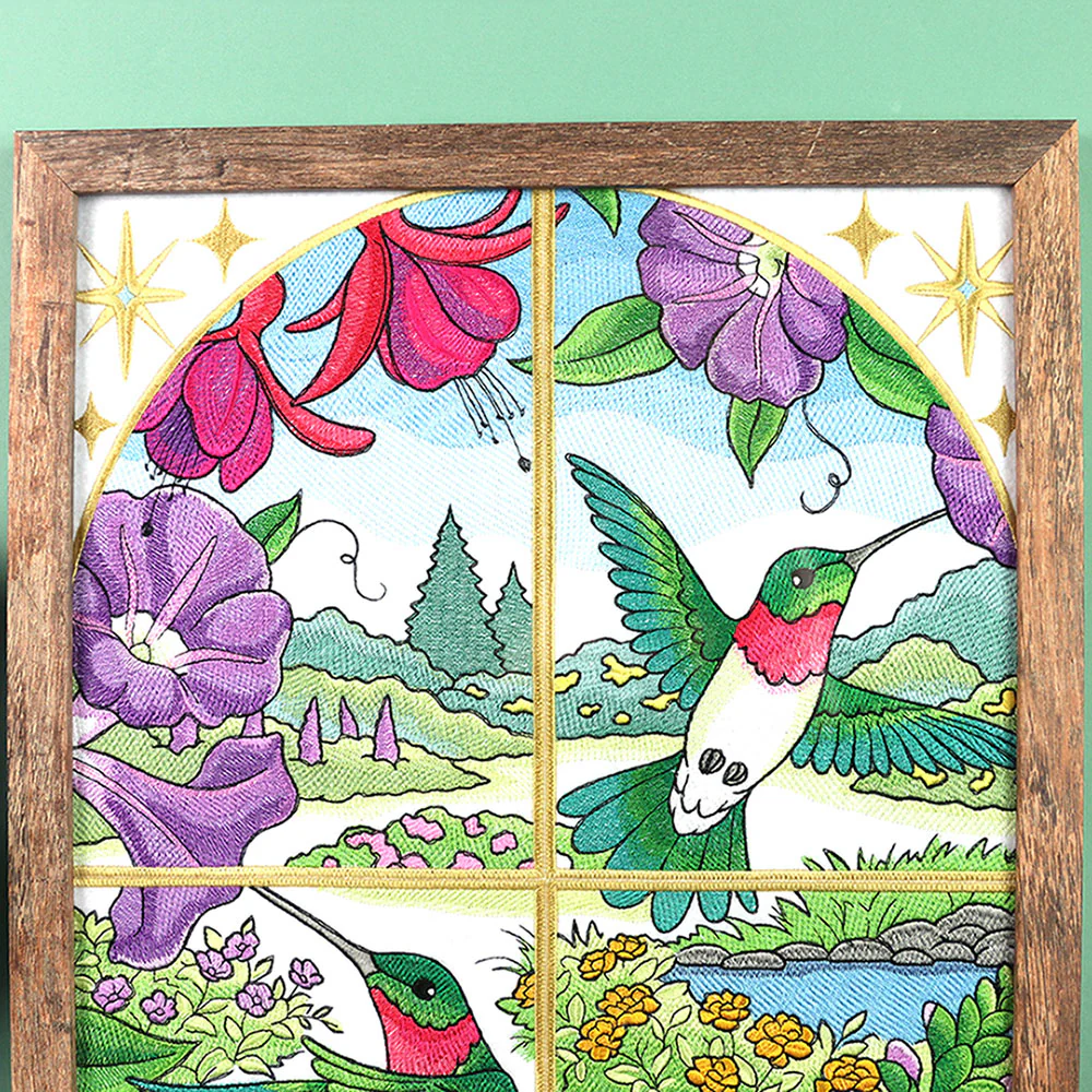 Spring Hummingbirds Panel Scene - Image 7