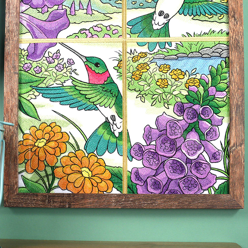 Spring Hummingbirds Panel Scene - Image 8