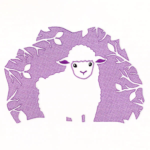 Spring Lamb Silhouette (Embossed) - Image 6