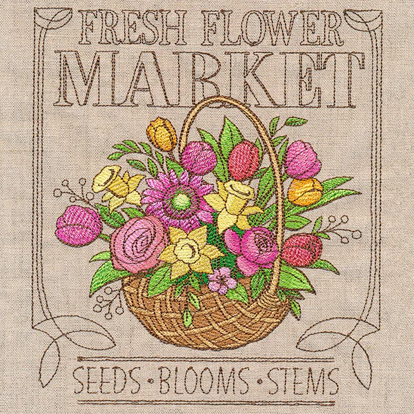 Spring Market Flower Sign - Image 4