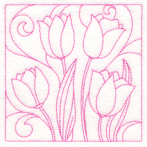 Spring Quilting - Tulips (Double Run) - Image 5