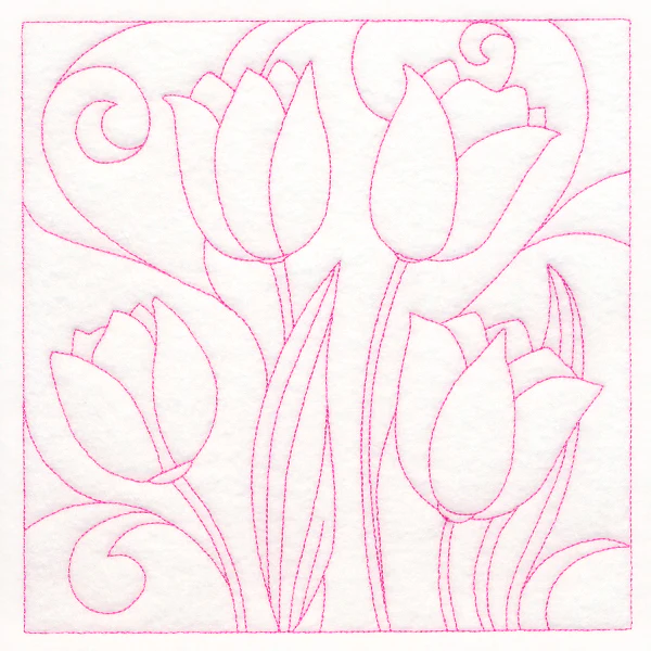 Spring Quilting - Tulips (Double Run) - Image 6