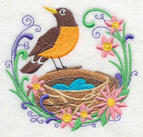 Spring Robin and Nest - Image 2